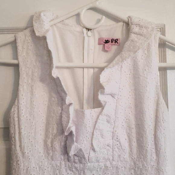 Host Pickπ₯ Lilly Pulitzer Summer White Eyelet Dress - Picture 1 of 9